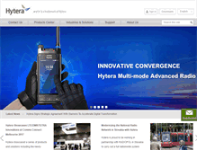 Tablet Screenshot of hytera.com.au